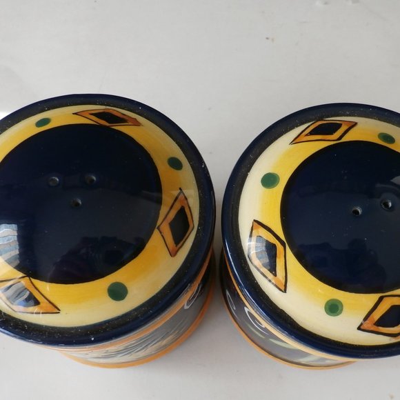 VINTAGE YOUNG’S SALT AND PEPPER SET CERAMIC CORN WHEAT 1999 EXCLUSIVE - Picture 2 of 6